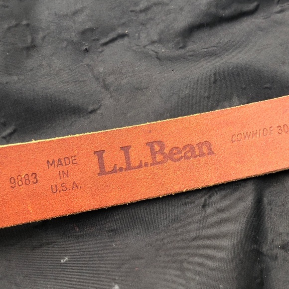 LL Bean Leather Belt - Picture 7 of 8